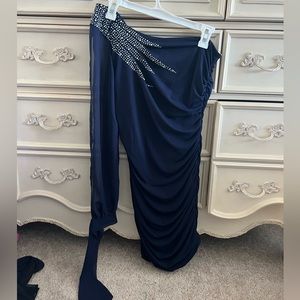 Charlotte Russe Blue one shoulder dress